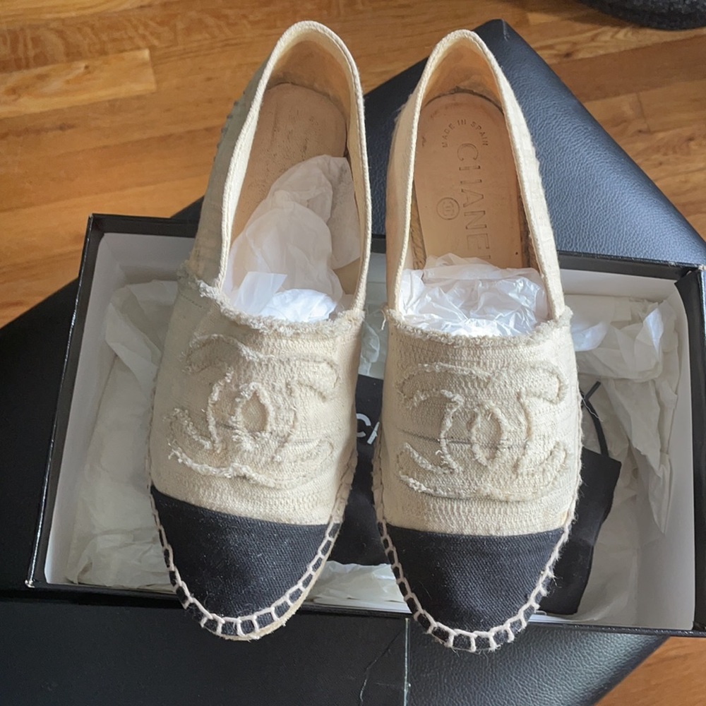 🖤Chanel canvas espadrilles 38🤍 - Picture 5 of 17